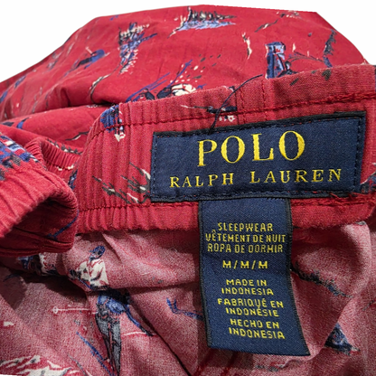 Pijama Ralph Lauren Mediana M Roja Skii (Usado)