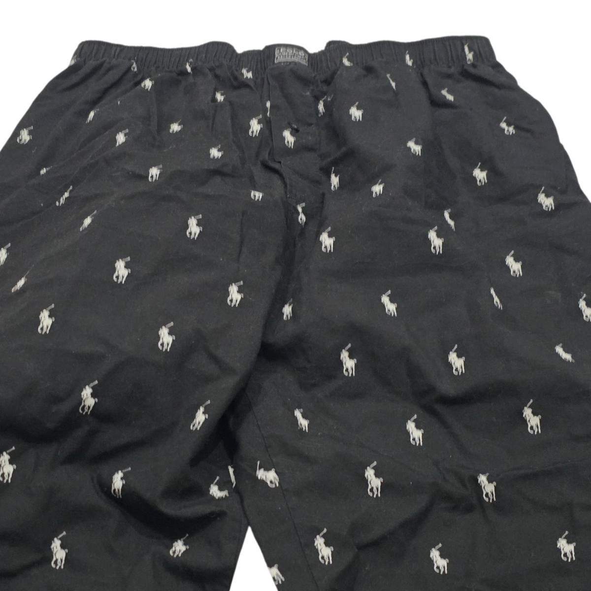 Pijama Ralph Lauren Mediana M Negro Pony Blanco (Usado)