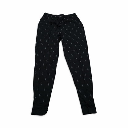 Pijama Ralph Lauren Mediana M Negro Pony Gris (Usado)
