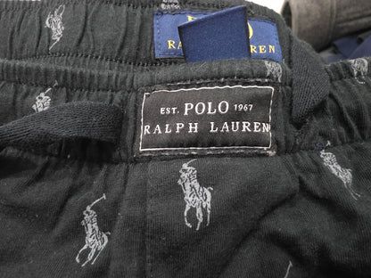 Pijama Ralph Lauren Mediana M Negro Pony Gris (Usado)
