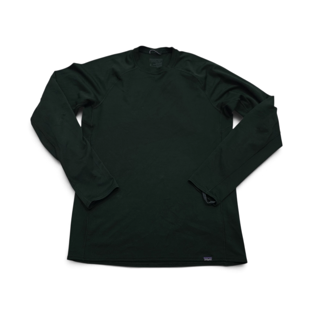 Playera Patagonia Mediana M Manga Larga Verde (Usado)
