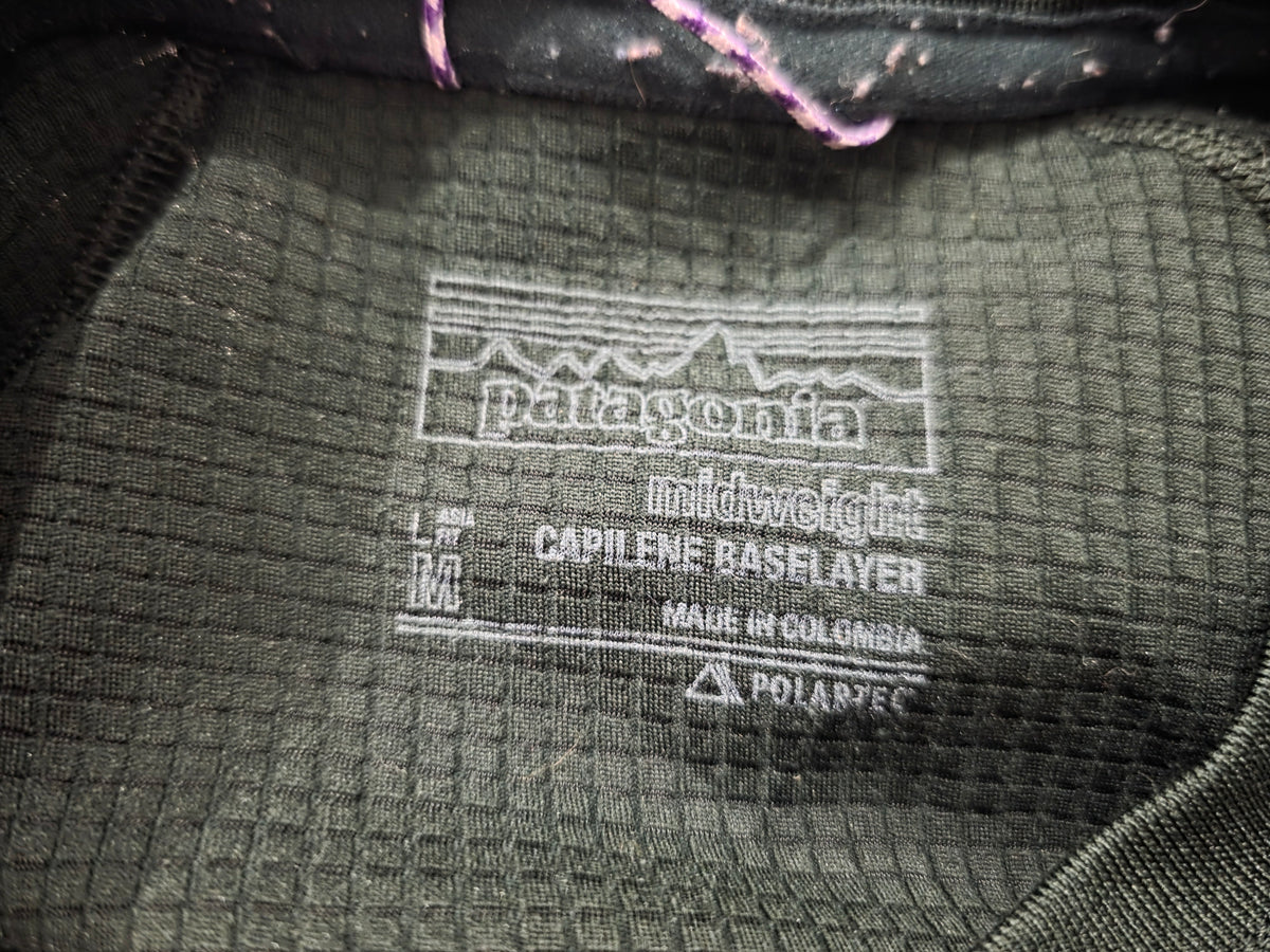 Playera Patagonia Mediana M Manga Larga Verde (Usado)