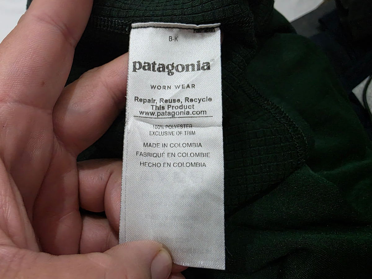 Playera Patagonia Mediana M Manga Larga Verde (Usado)