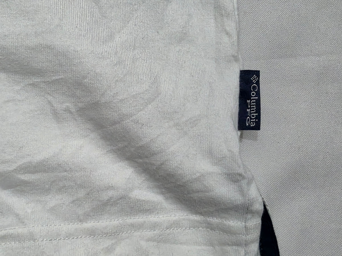 Playera Columbia Pfg Slim Mediana M Polo Blanco (Usado)