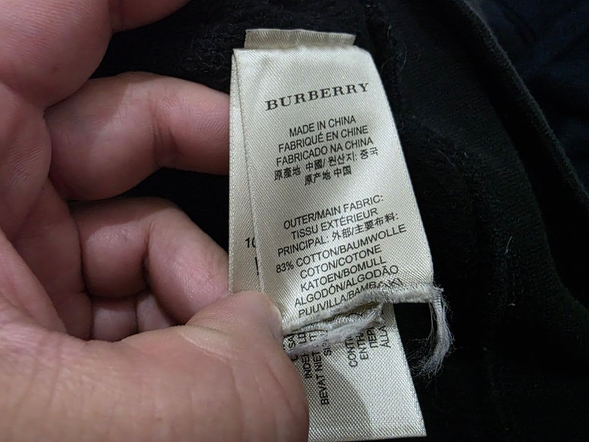 Sudadera Burberry Brit Mediana M Negro Deslavado (Usado)