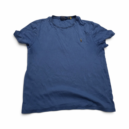 Playera Ralph Lauren Grande L Azul Deslavado Pony Colores (Usado)