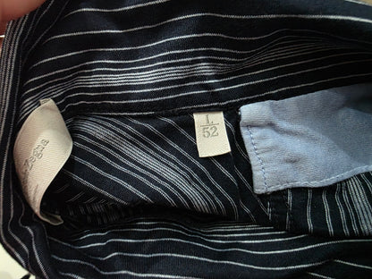 Playera Zegna Polo Grande L Azul Lineas (Usado)