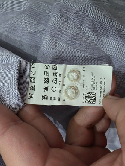 Camisa Hugo Boss Grande L Lila Cuadros (Usado)
