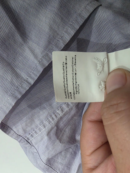 Camisa Hugo Boss Grande L Lila Cuadros (Usado)