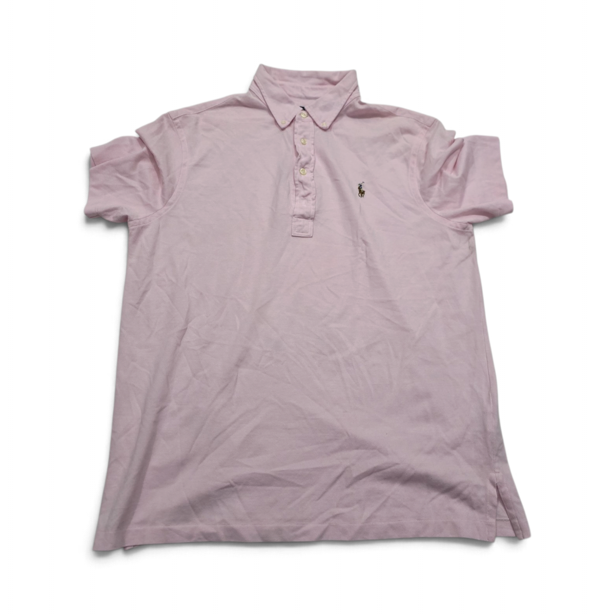 Playera Ralph Lauren Grande L Polo Knit Oxford Rosa (Usado)