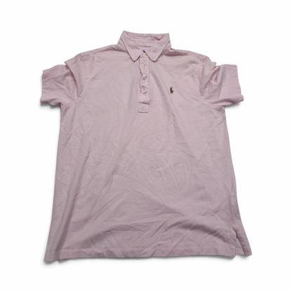 Playera Ralph Lauren Grande L Polo Knit Oxford Rosa (Usado)