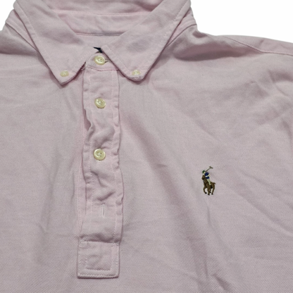 Playera Ralph Lauren Grande L Polo Knit Oxford Rosa (Usado)