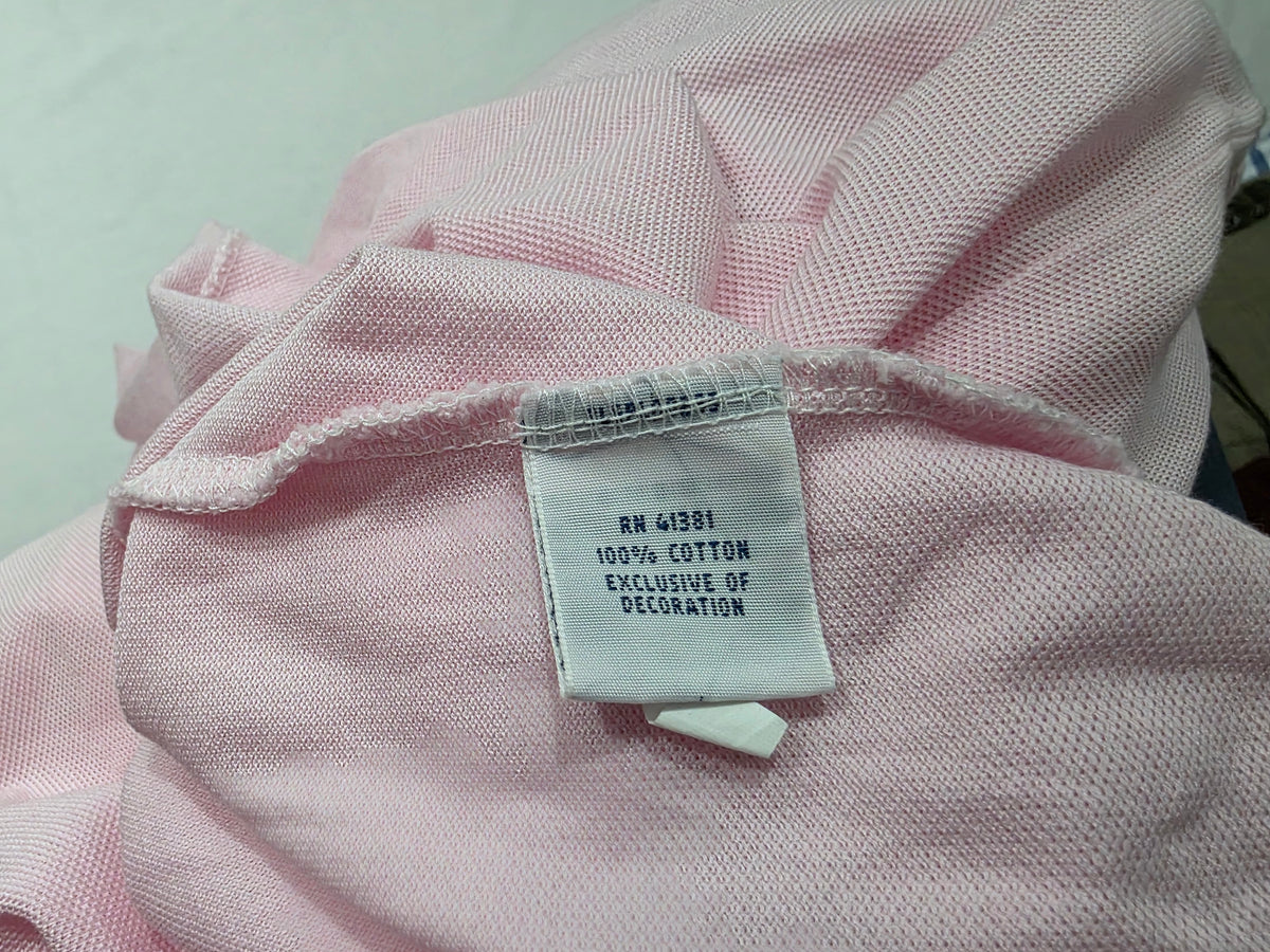 Playera Ralph Lauren Grande L Polo Knit Oxford Rosa (Usado)