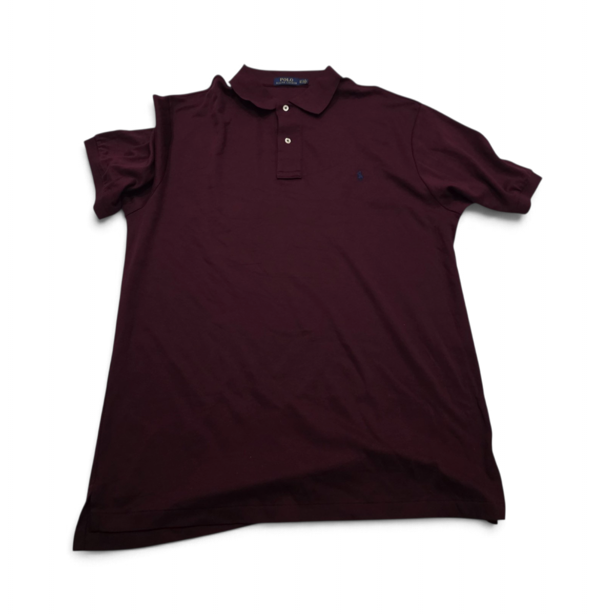 Playera Ralph Lauren Grande L Polo Vino (Usado)