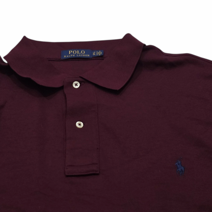 Playera Ralph Lauren Grande L Polo Vino (Usado)