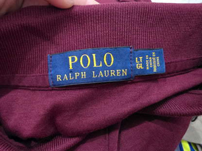 Playera Ralph Lauren Grande L Polo Vino (Usado)
