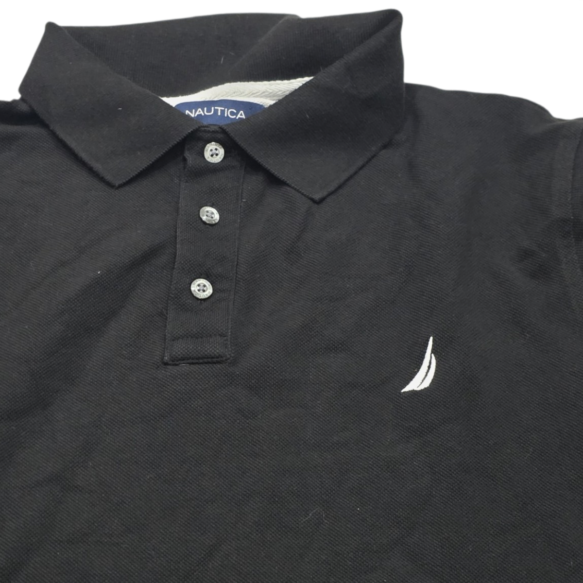 Playera Nautica Polo Grande L Negro (Usado)