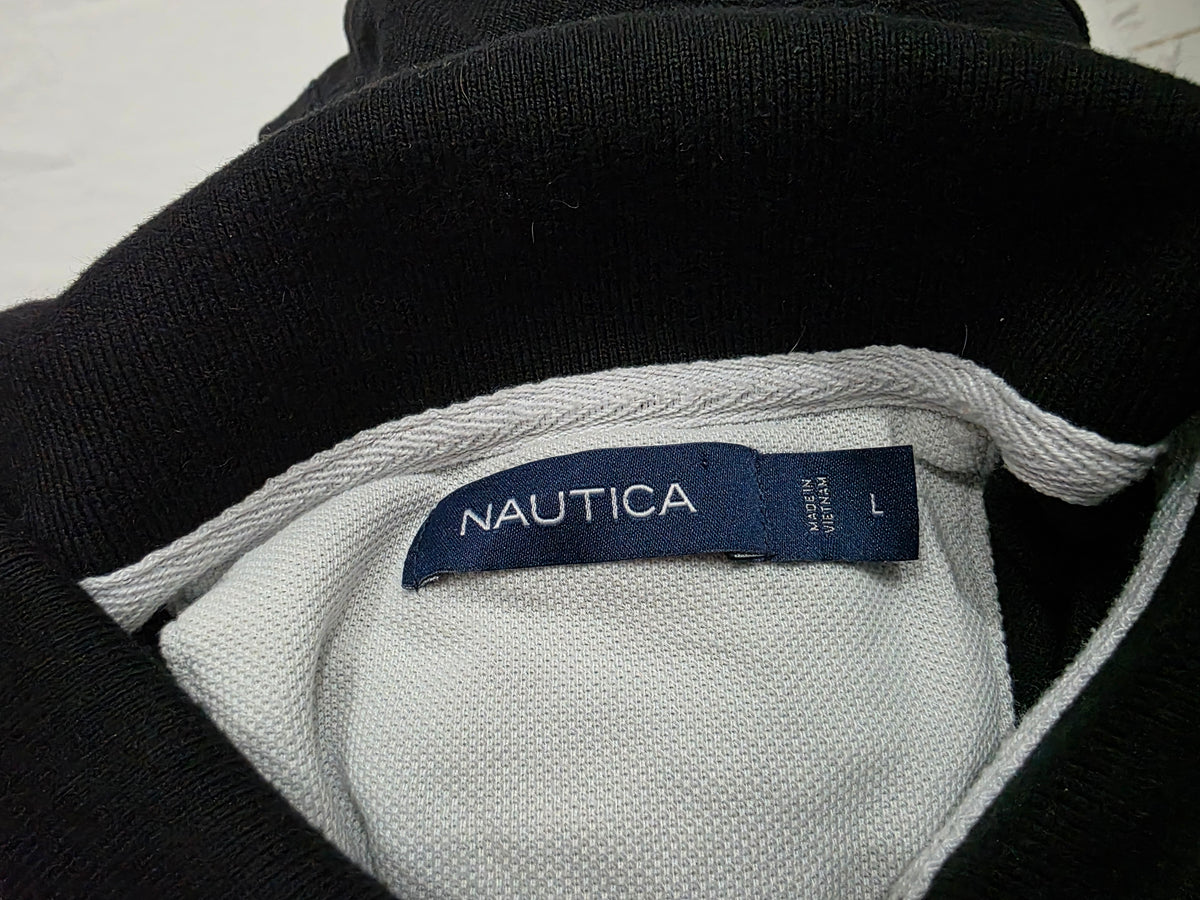 Playera Nautica Polo Grande L Negro (Usado)