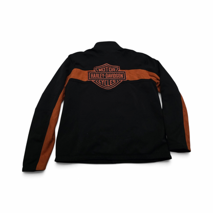 Chamarra Harley Davidson Grande L Negro Con Naranja (Usado)