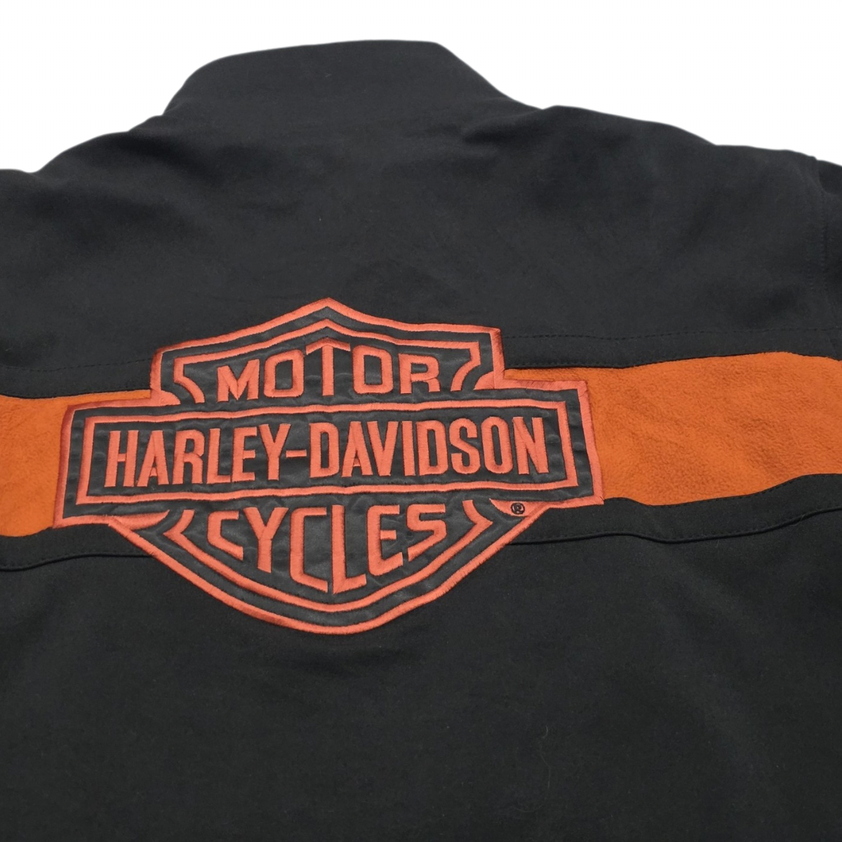 Chamarra Harley Davidson Grande L Negro Con Naranja (Usado)
