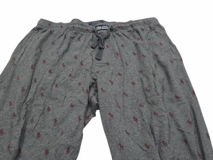 Pijama Ralph Lauren Xgrande Xl Gris Ponys (Usado)