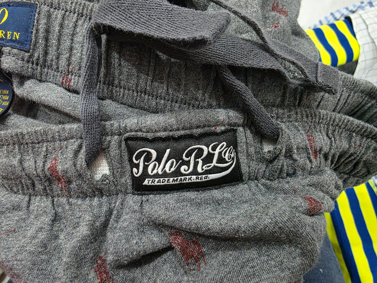 Pijama Ralph Lauren Xgrande Xl Gris Ponys (Usado)