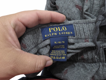Pijama Ralph Lauren Xgrande Xl Gris Ponys (Usado)