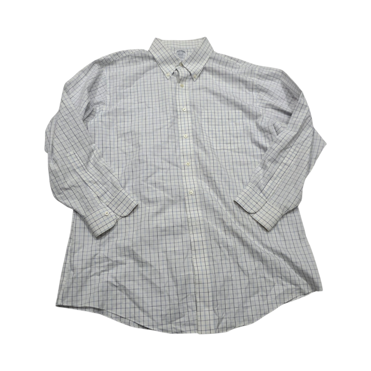 Camisa Brooks Brothers 17 1/2-33 Blanca Cuadro (Usado)