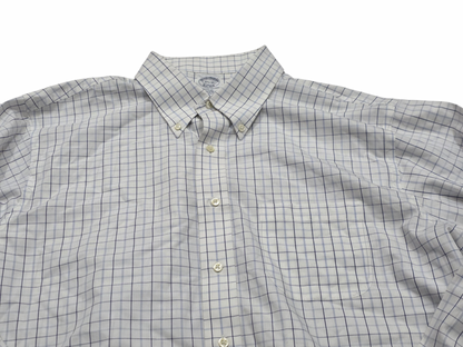 Camisa Brooks Brothers 17 1/2-33 Blanca Cuadro (Usado)