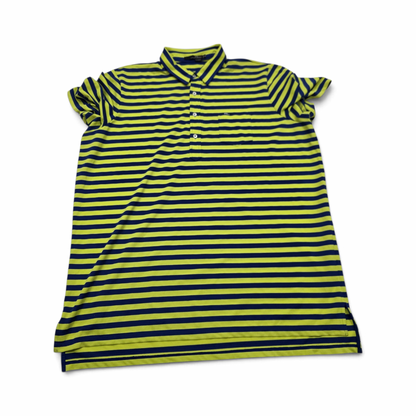 Playera Ralph Lauren X 2xl Polo Azul Amarillo Lineas (Usado)