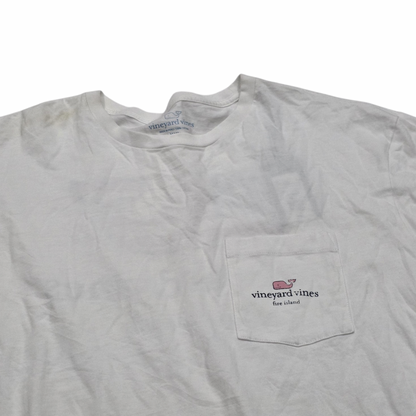 Playera Vineyard Vines 2xl Blanca Manga Larga Bandera (Usado)