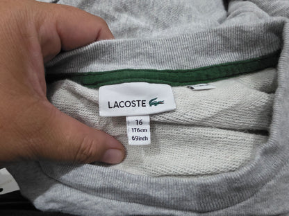 Sudadera Lacoste Adolescente 16 Gris (Usado)
