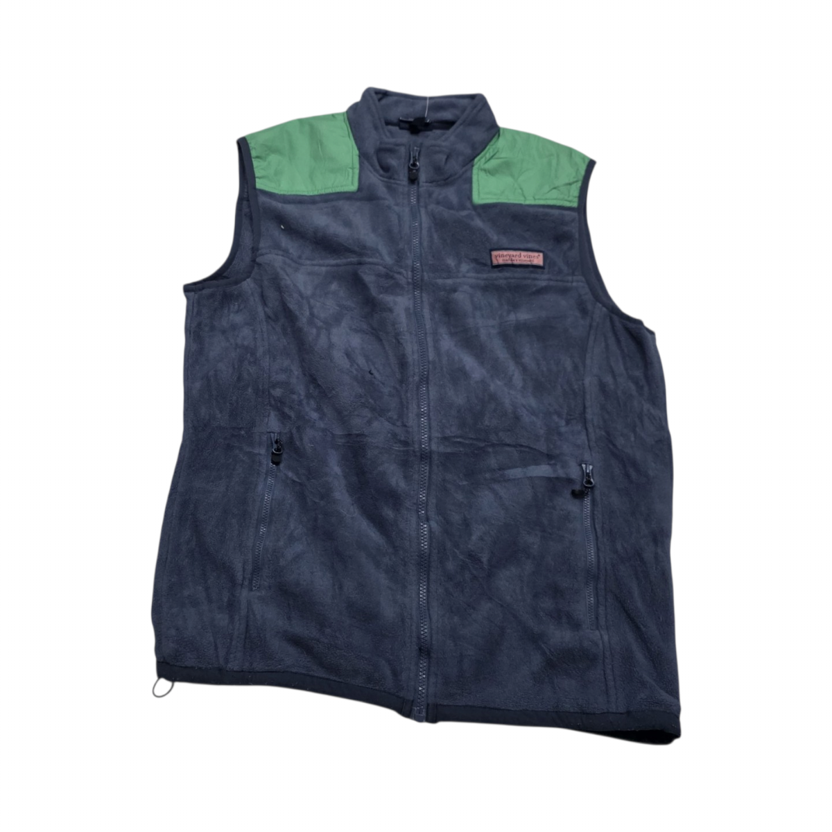 Chaleco Vineyard Vines Mediana M Azul Y Verde Polar (Usado)