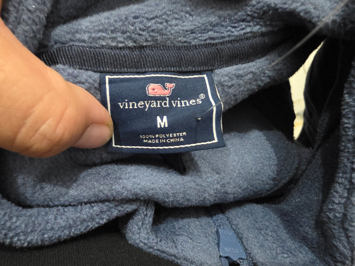 Chaleco Vineyard Vines Mediana M Azul Y Verde Polar (Usado)