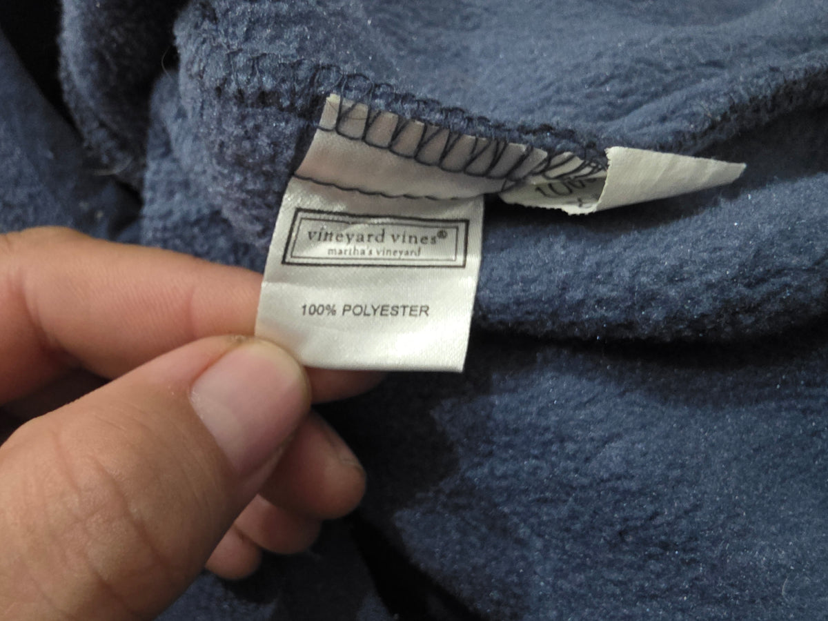 Chaleco Vineyard Vines Mediana M Azul Y Verde Polar (Usado)