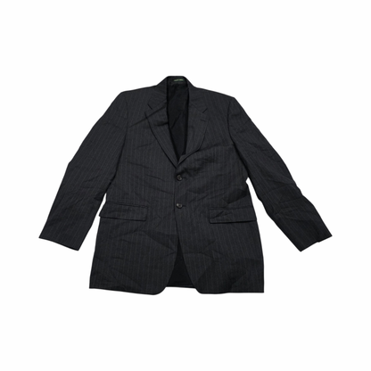 Saco Ralph Lauren 40l Gris Lineas Lana (Usado)