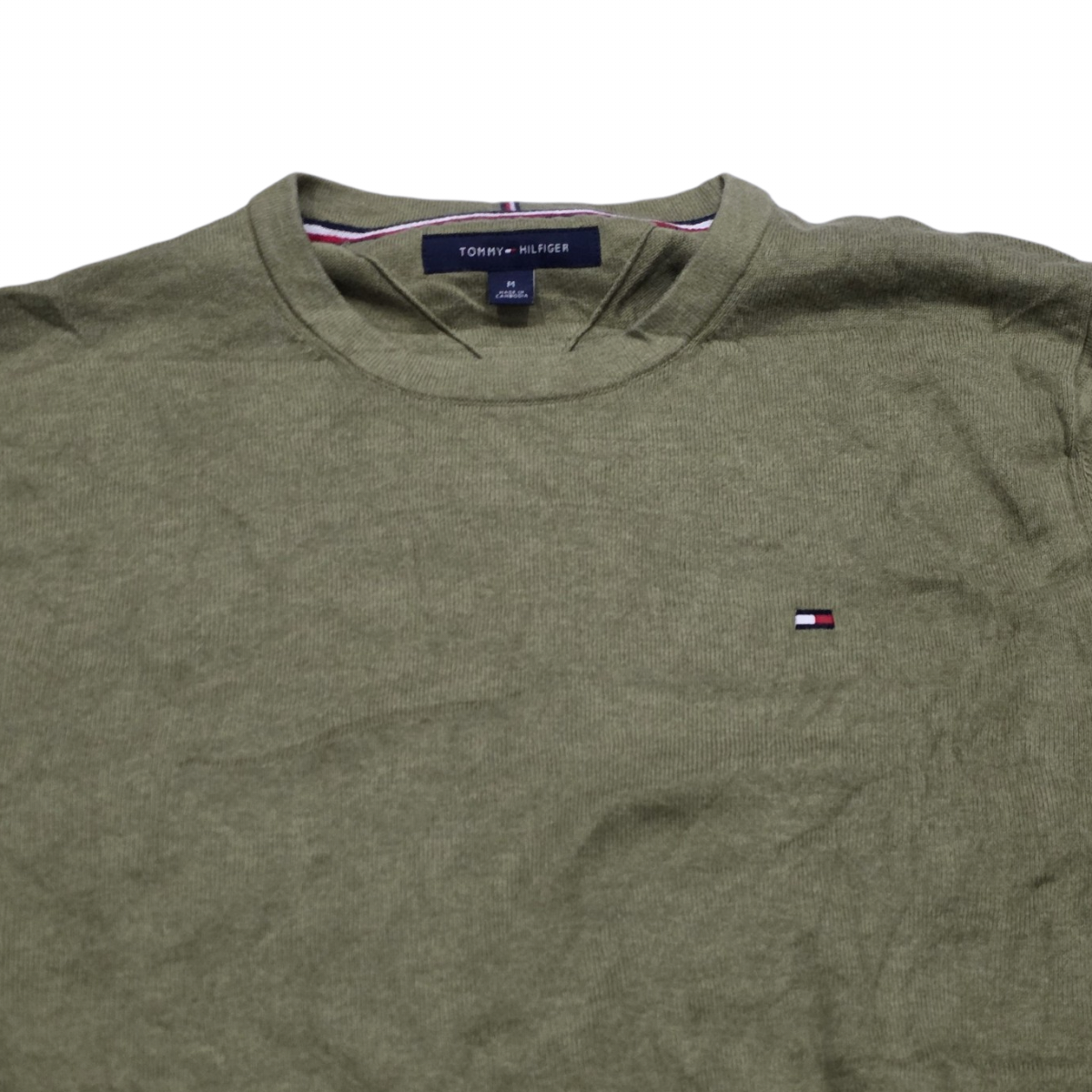 Sueter Tommy Hilfiger Mediana M Verde Cuello Redondo (Usado)