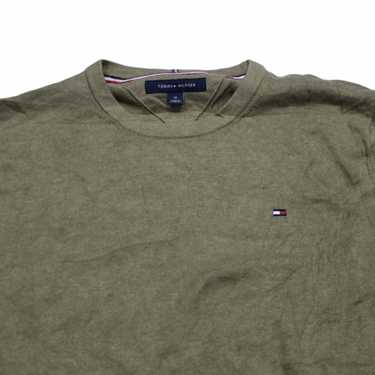 Sueter Tommy Hilfiger Mediana M Verde Cuello Redondo (Usado)