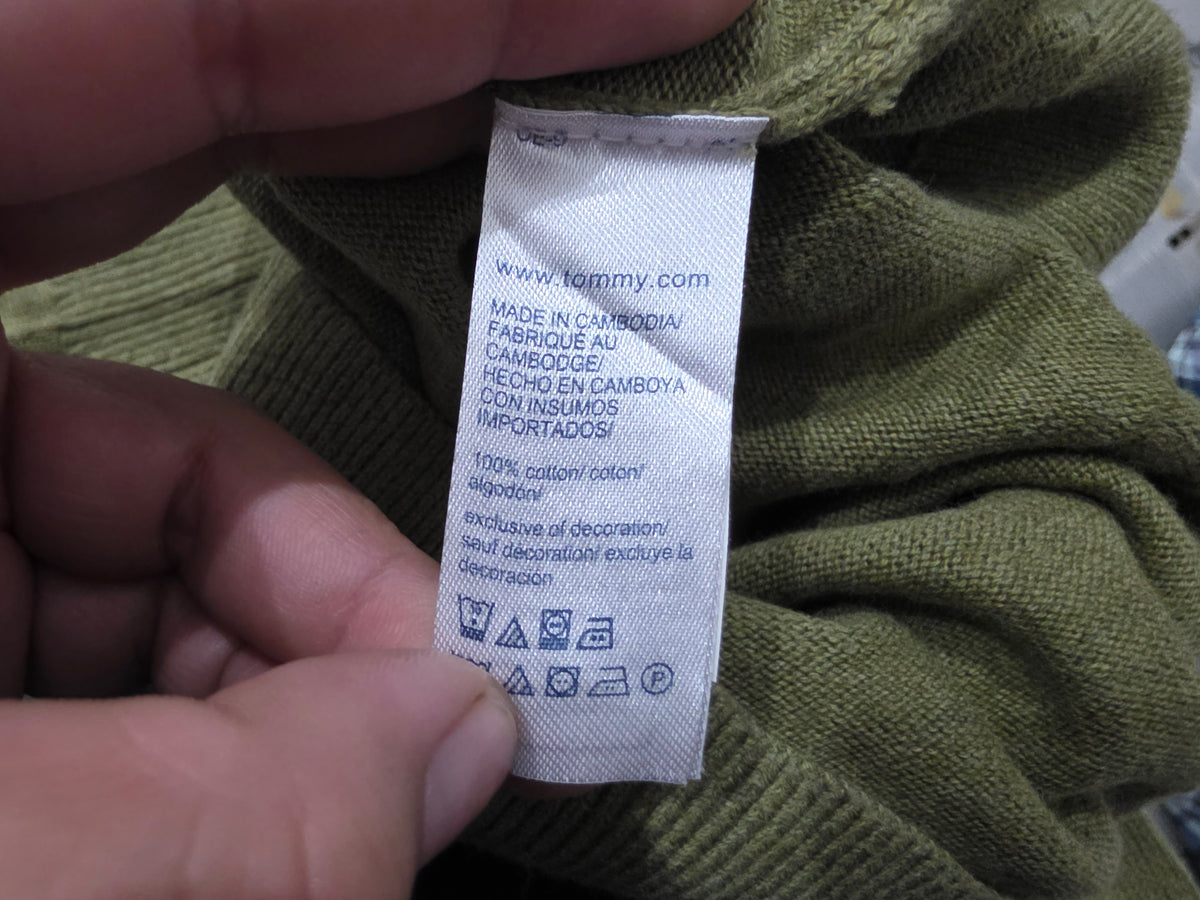 Sueter Tommy Hilfiger Mediana M Verde Cuello Redondo (Usado)
