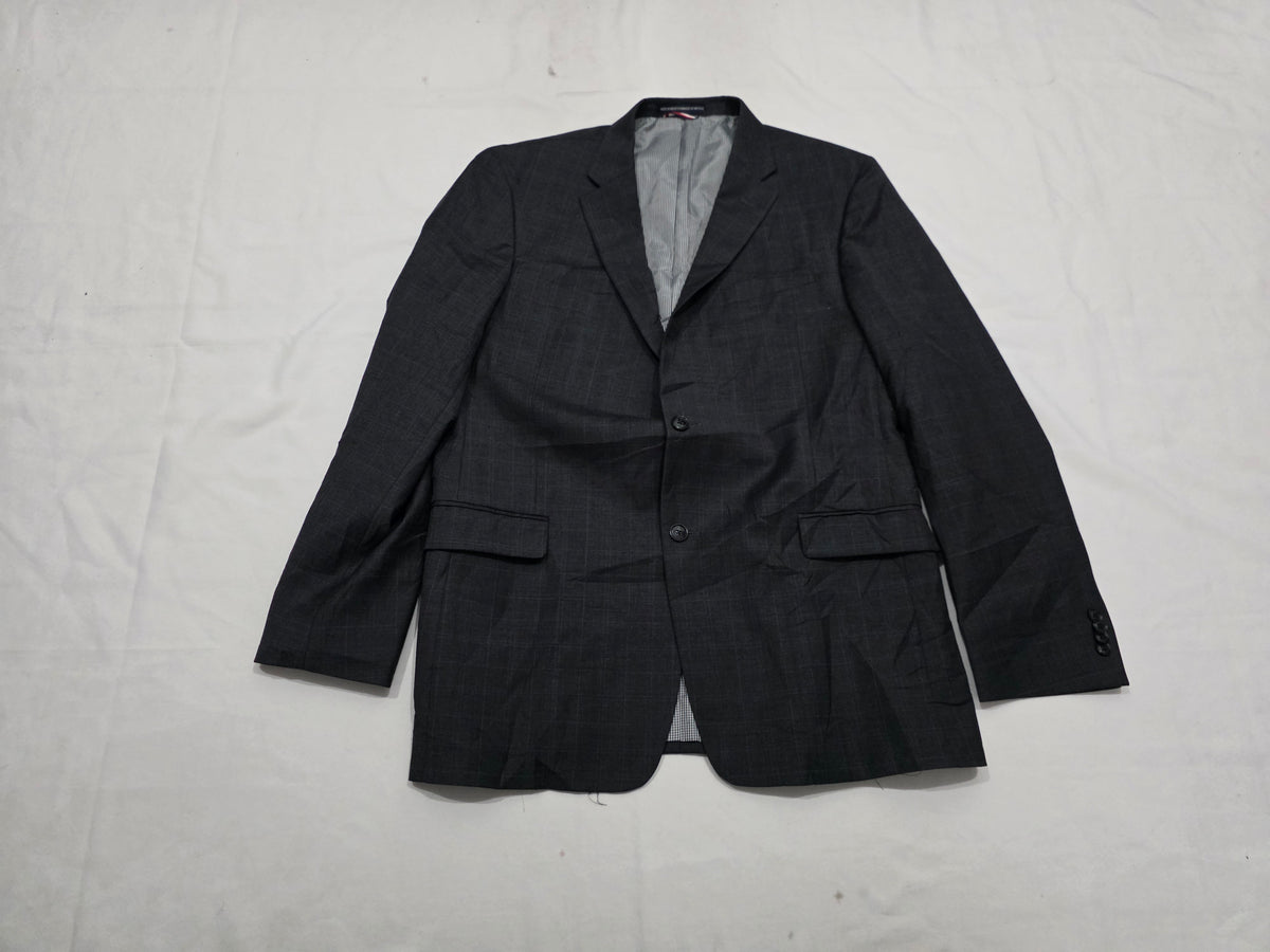 Saco Tommy Hilfiger 44l Gris Lana Y Poliester (Usado)
