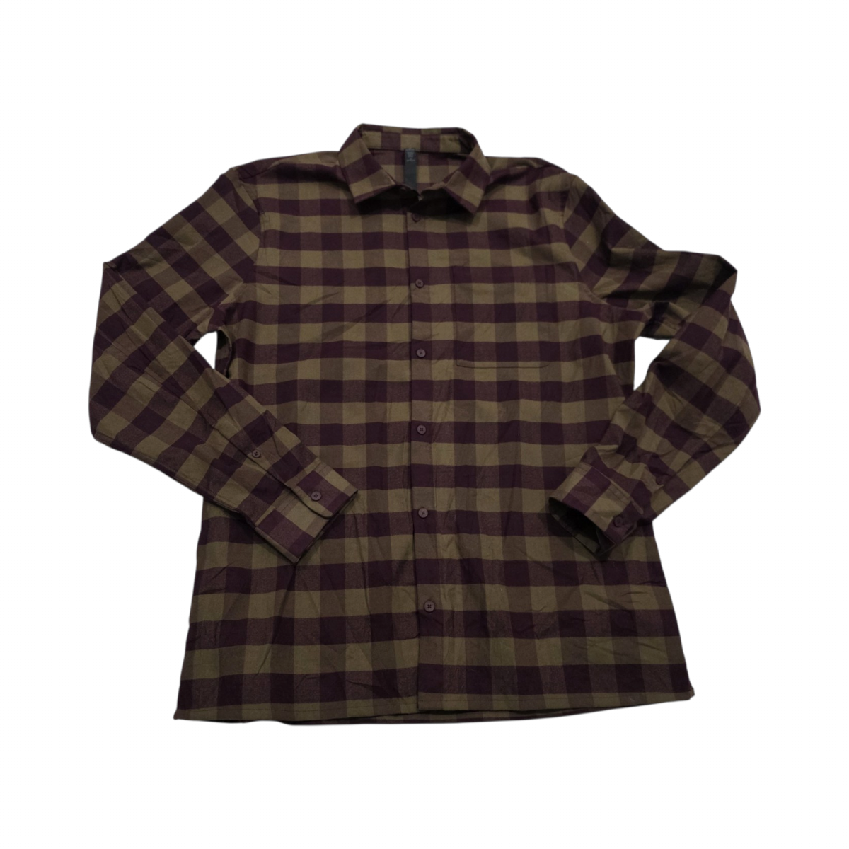 Camisa Lululemon Xgrande Xl Cuadro Vino Y Cafe (Usado)