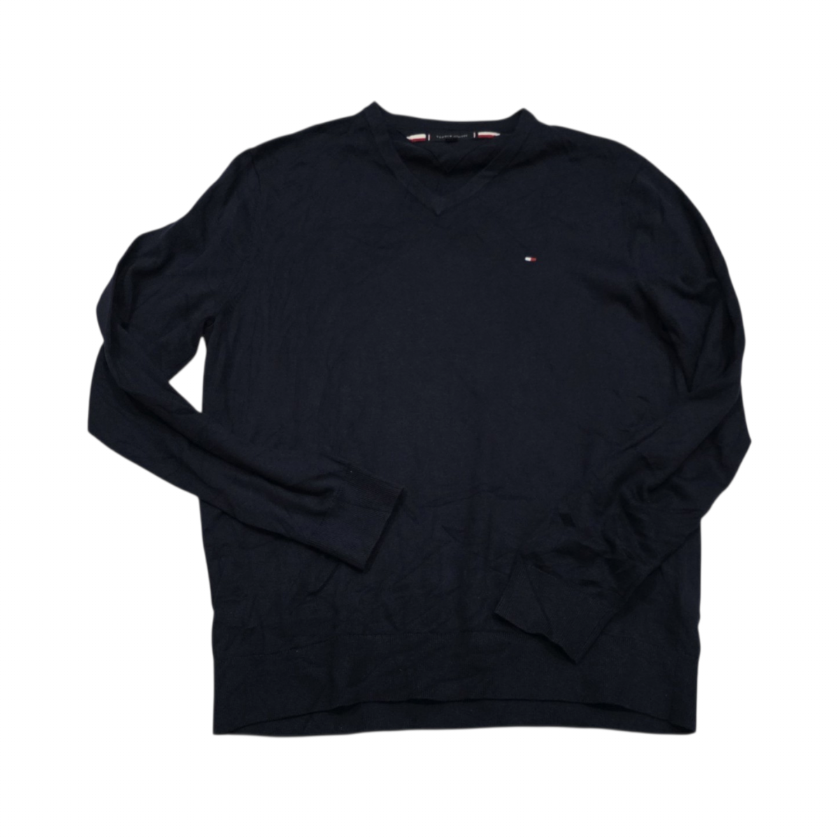 Sueter Tommy Hilfiger 2xl Azul Marino Cuello V (Usado)