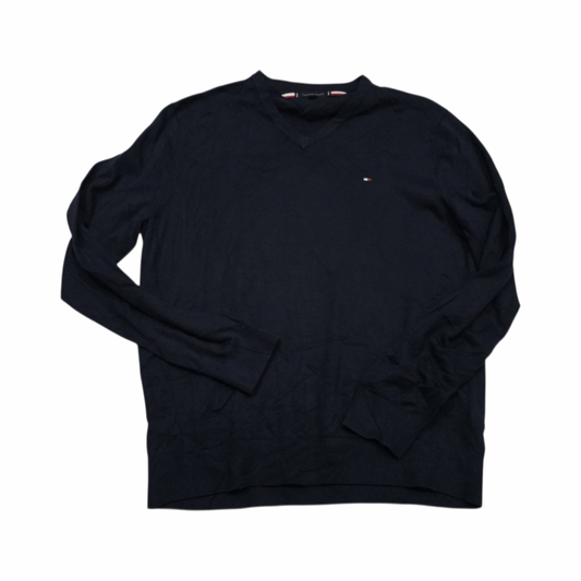 Sueter Tommy Hilfiger 2xl Azul Marino Cuello V (Usado)