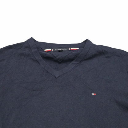 Sueter Tommy Hilfiger 2xl Azul Marino Cuello V (Usado)