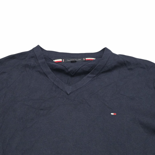 Sueter Tommy Hilfiger 2xl Azul Marino Cuello V (Usado)