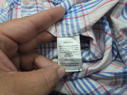 Camisa Vineyard Vines 2xl Classic Fit Cuadro Azul Y Blanco (Usado)