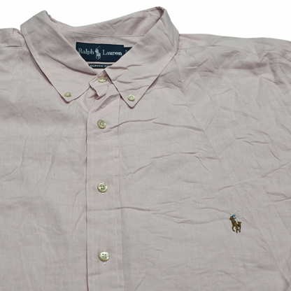 Camisa Ralph Lauren 4xl 20 34-35 Big Classic Fit Rosa Pony (Usado)