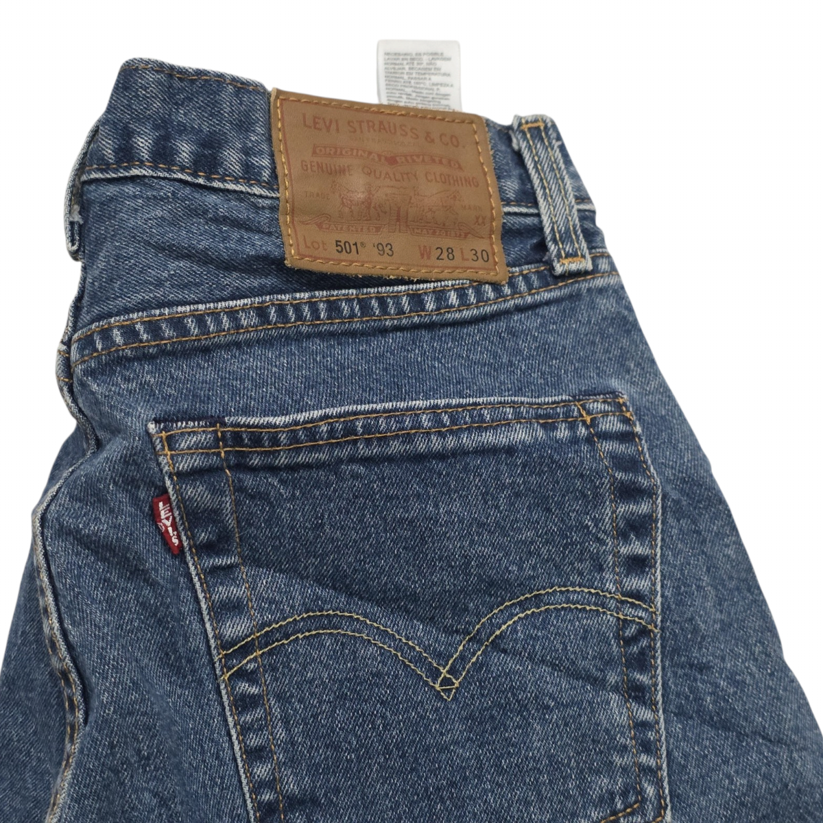 Pantalon Levis 501 93 Azul 28x30 Recto (Usado)