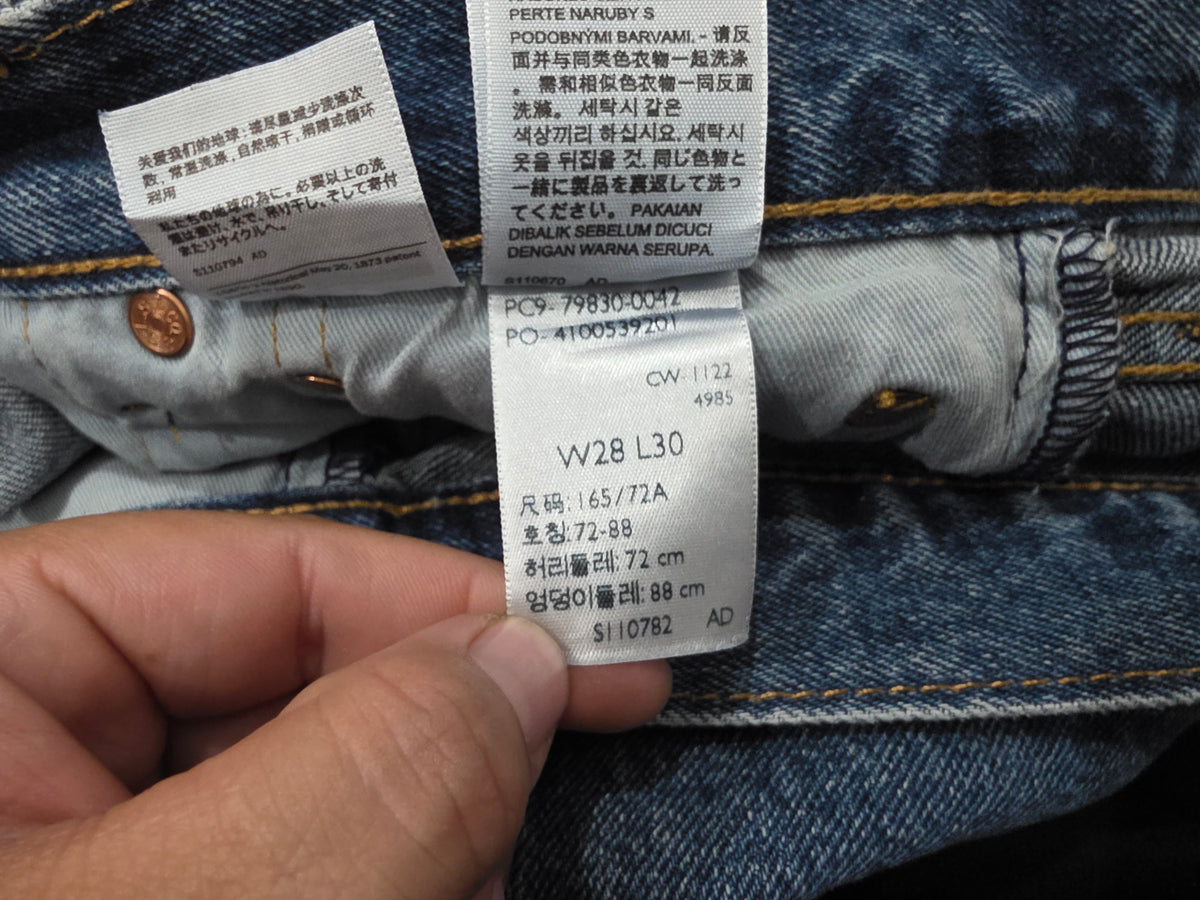Pantalon Levis 501 93 Azul 28x30 Recto (Usado)