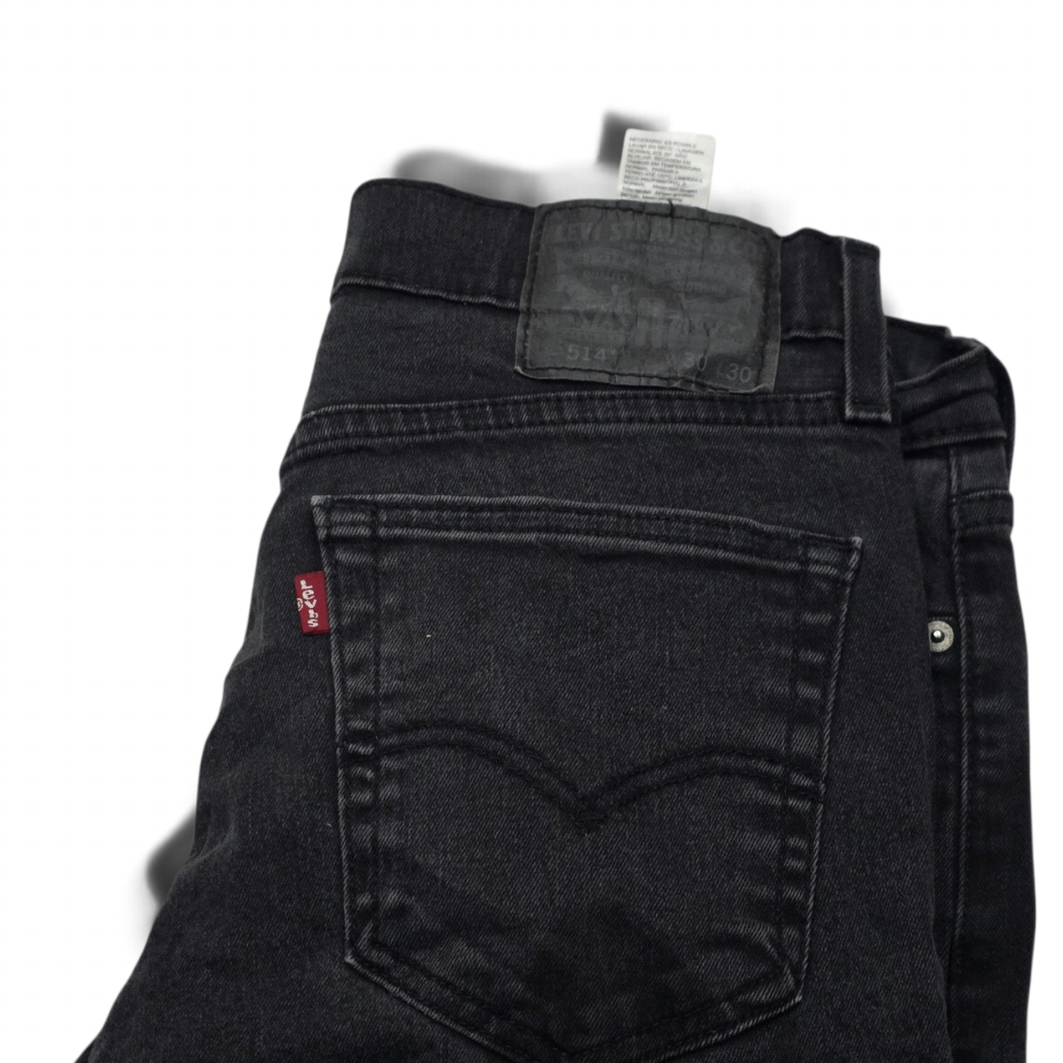 Pantalon Levis 514 30x30 Recto Negro (Usado)